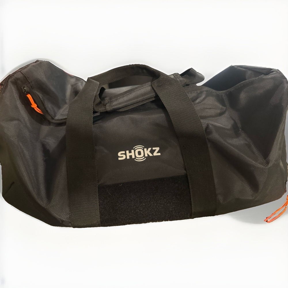 Shokz zip Tote Bag Black RipstopNylon Lightweight Travel Gym Gear Bag shoe comp